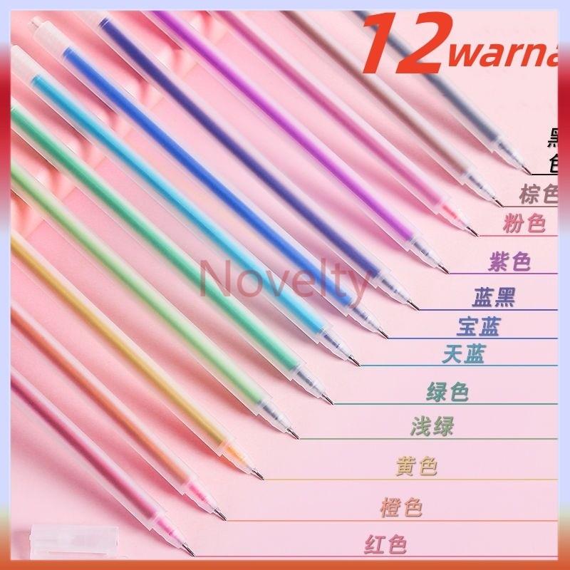 

Novelty pena gel 12 warna / pen 12 warna