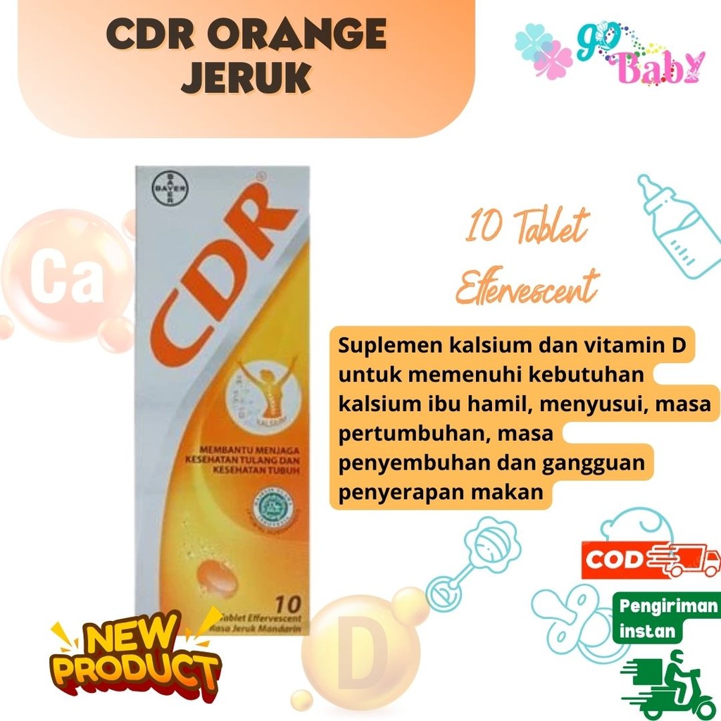 CDR ORANGE - SUPLEMEN VITAMIN KALSIUM IBU HAMIL DAN MENYUSUI