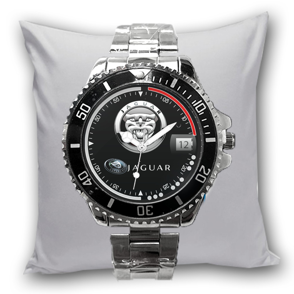 Jam Tangan Pria JAGUAR SPORT Tanggal Stainless Steel Perak Silver  Dewasa Custom Terlaris Elegan 01