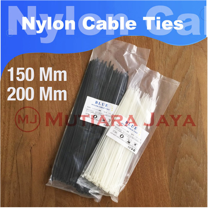 

⭐BISA COD⭐ Kabel Ties 200mm putih 15 Cm, Hitam