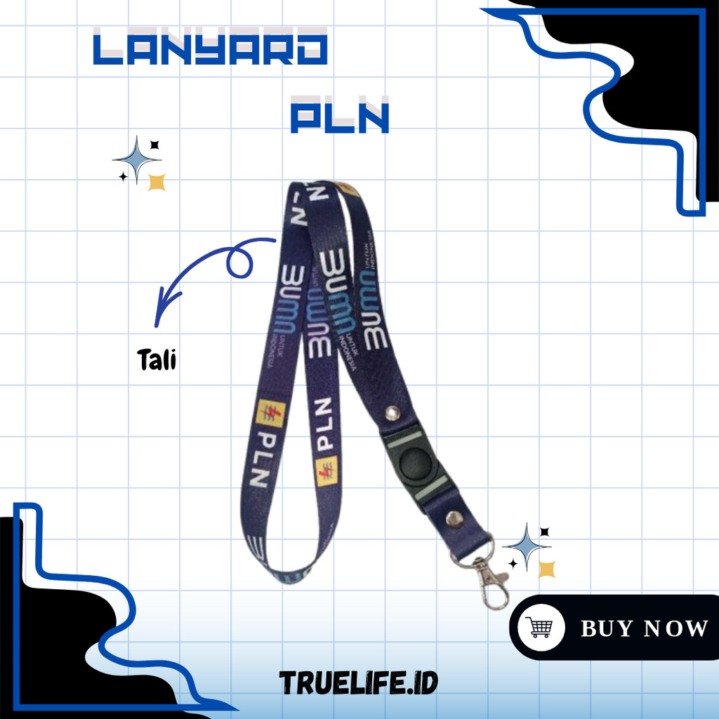 

Tali ID Card/Lanyard BUMN PLN [READY STOCK]