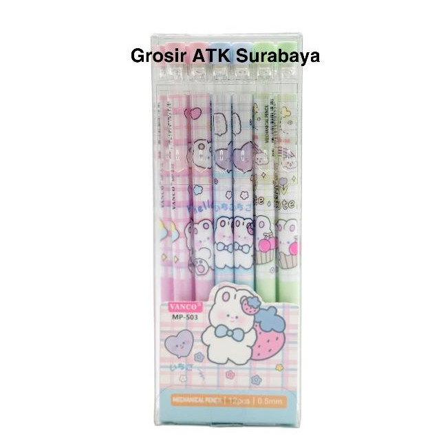 

( StaLand ) / ( DAPAT 1 PCS ) Pensil Mekanik 0.5 0,5 Anak Lucu Fancy Avenger Disney Cute Animal 6