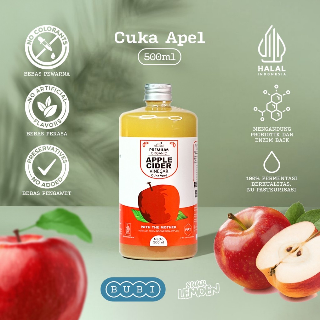 

Cuka Apel 250ml 500ml Minuman Herbal Kesehatan Diet Asam Lambung by Suur Lemoen