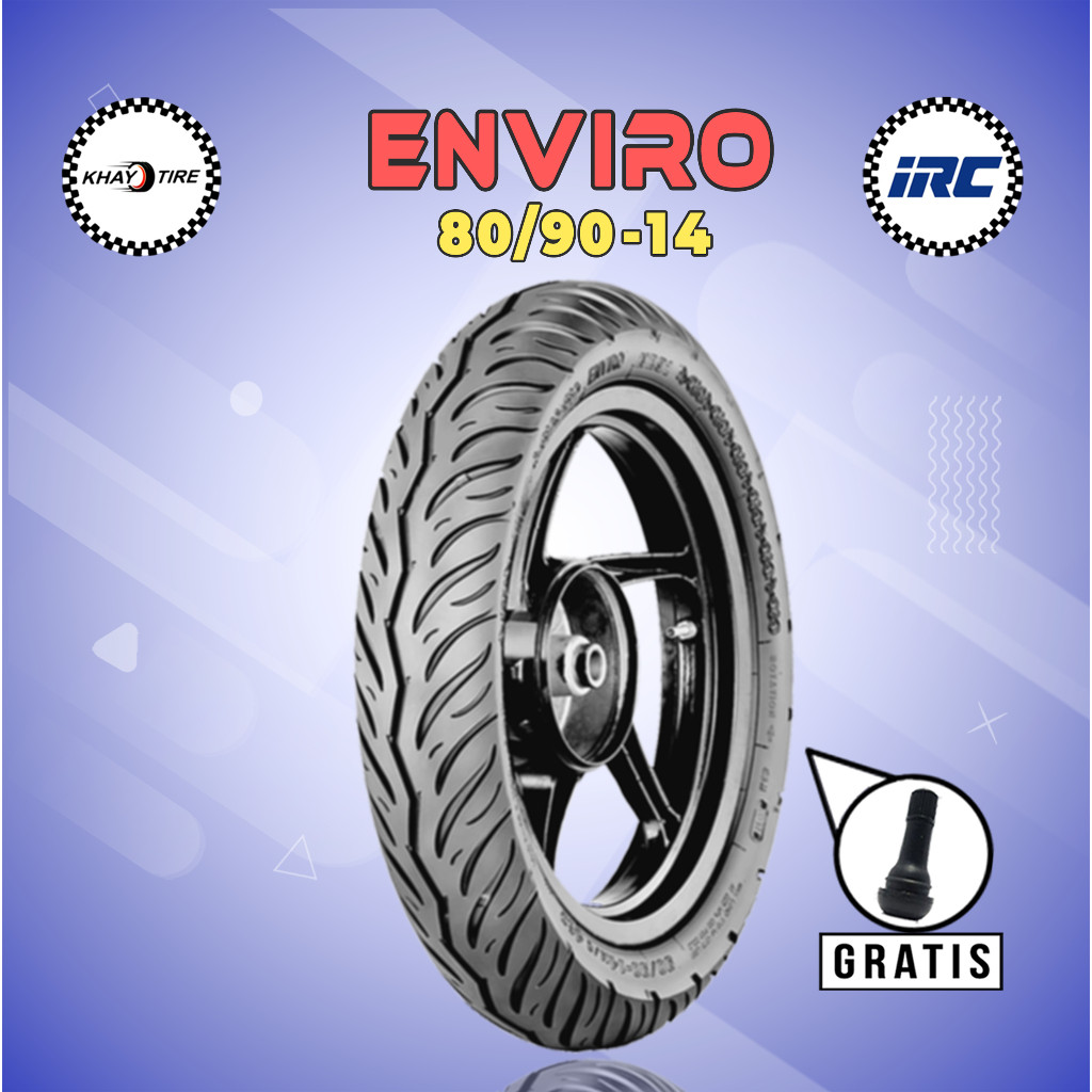 Ban Motor Matic IRC ENVIRO 80/90 Ring 14 Tubeless