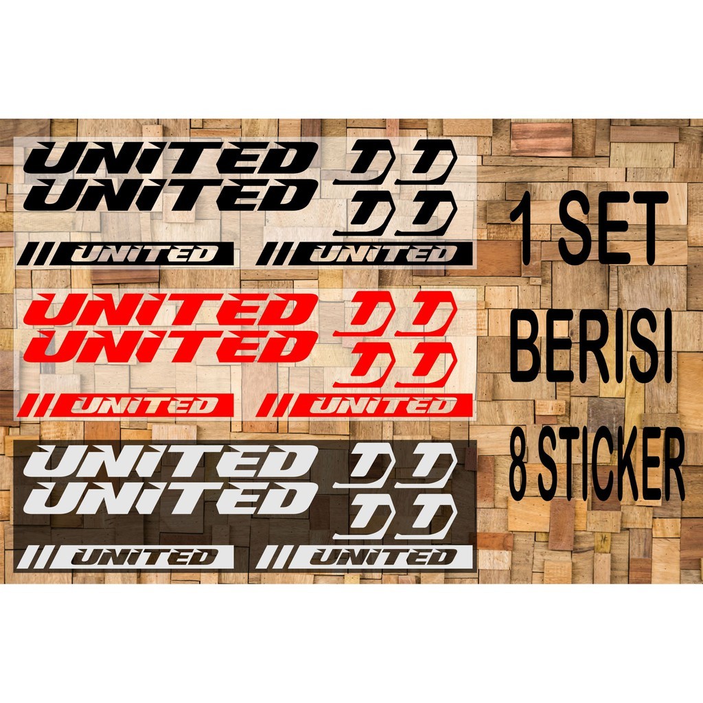 Stiker speda Cutting Sticker Sepeda United, Stiker United