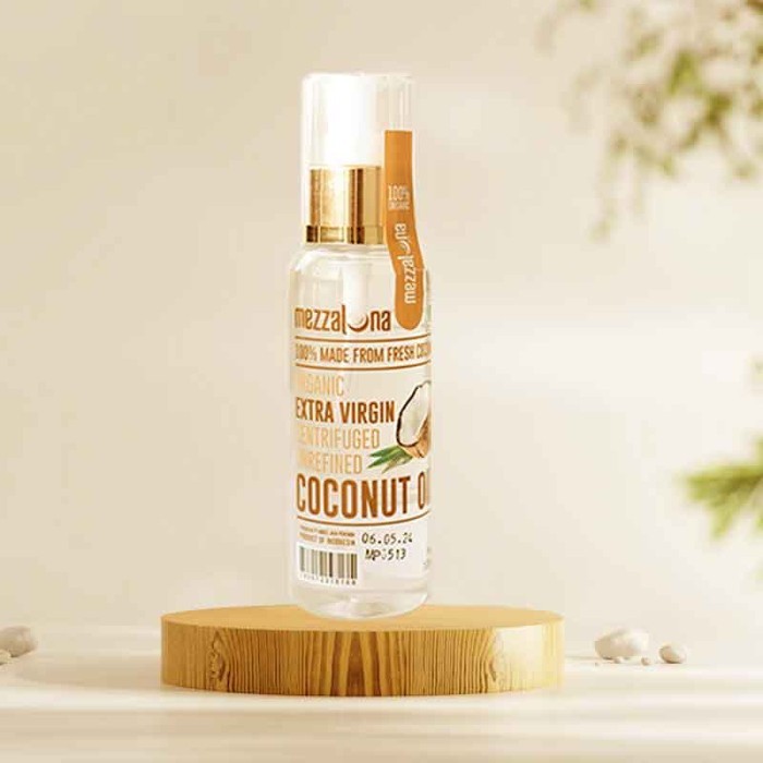 

EVCO Organik Mezzaluna 1 Liter Minyak Kelapa VCO Virgin Coconut Oil 1L - 100ml