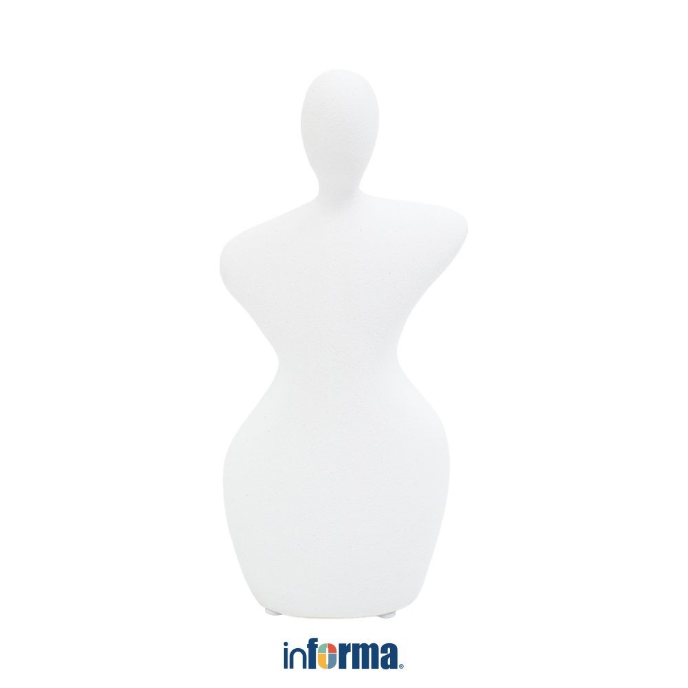 Informa 24.5 cm Patung Miniatur Person - Putih Pajangan Meja Aesthetic Home Decor Unik Pajangan Deko