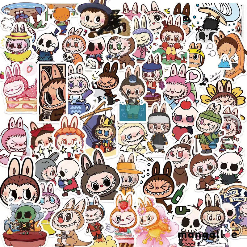 

[COD] Stiker Labubu Lucu Stiker Scrapbook Kartun Stiker Dekoratif Buku Catatan -MG