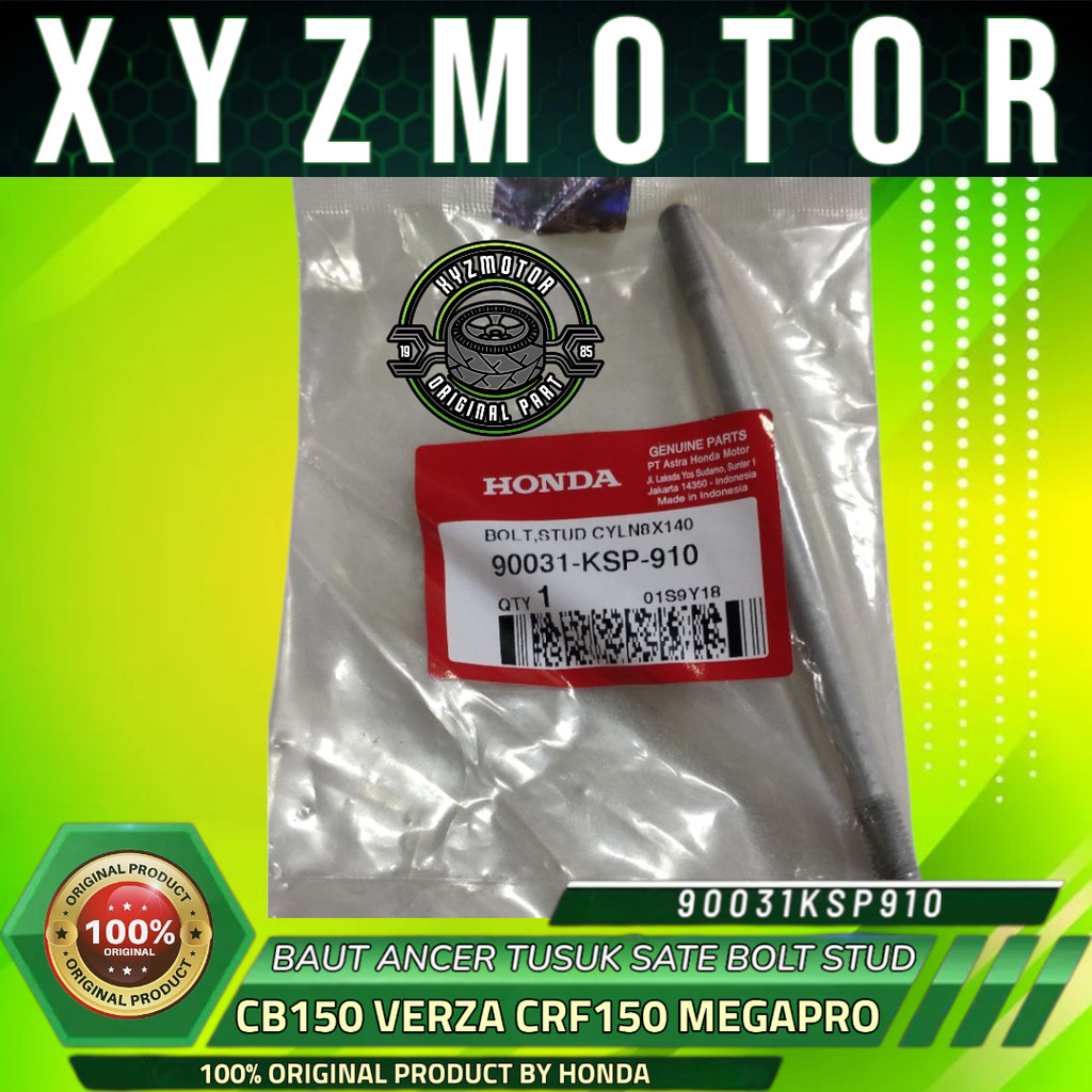 BAUT ANCER TUSUK SATE CB150 VERZA CRF150 L MEGAPRO NEW VERZA 150 HONDA 90031-KSP-910 ORIGINAL