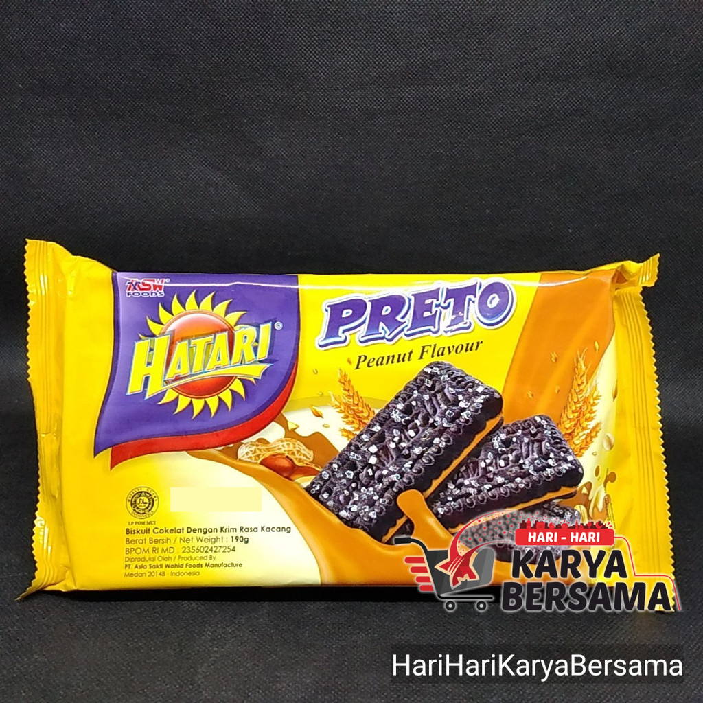 

MAKANAN RINGAN BISKUIT ASW HATARI PRETO PEANUT FLAVOUR 190GR