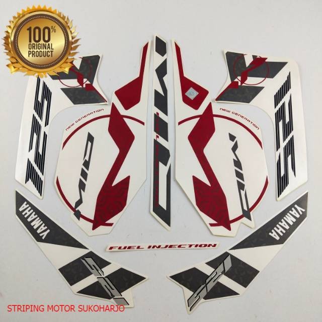 (ORI) Striping Yamaha Mio m3 125 2015 putih kualitas original
