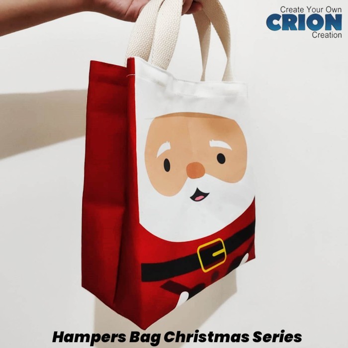 

Totebag goodie bag hampers Natal Christmas full face - by Crion