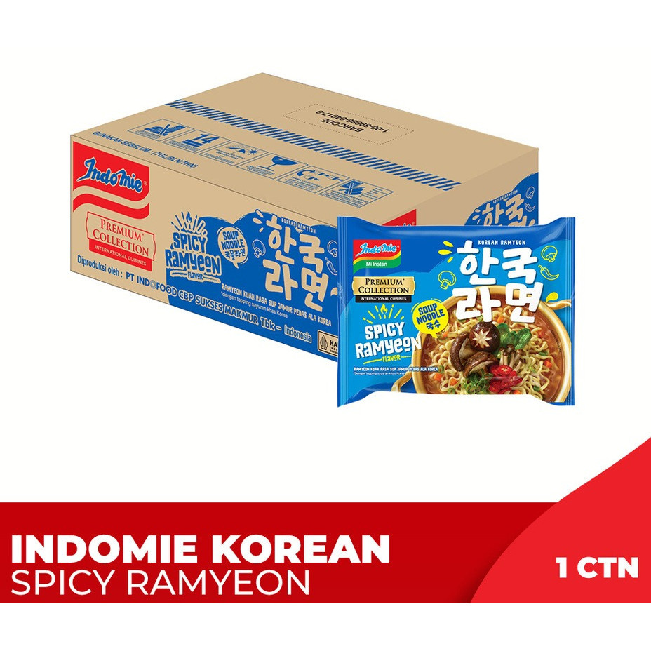 

1 ctn - Indomie Korean Spicy Ramyeon indofood