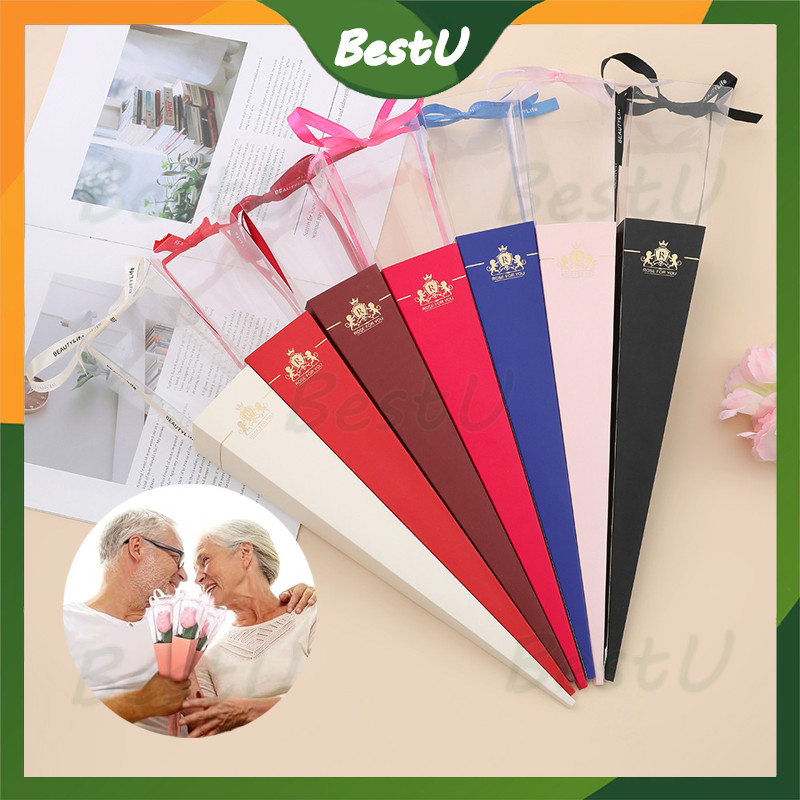 

premium bunga mawar box hadiah valentine anniversary gift untuk pacar kado wisuda simple elegan
