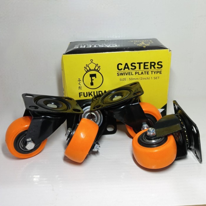 RODA CASTER 2" HIDUP FUKUDA & RODA CASTER 2" HIDUP+REM FUKUDA