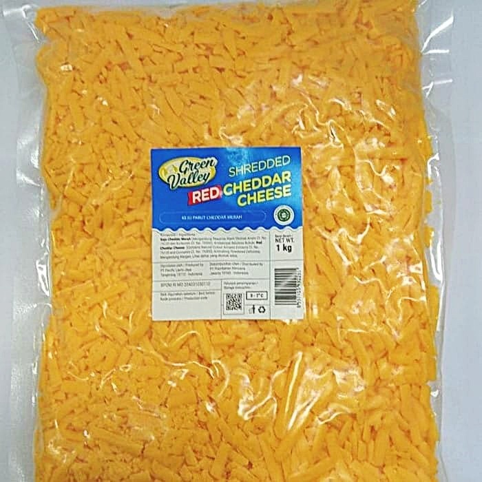 

red cheddar cheese shredded (parut) 1kg