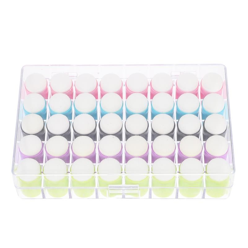 

Painting Handle Sponge Stamper DIY Graffiti Sponge Art Enlightenment Puzzle Gift 40pcs Assorted Stamp For School Supplies