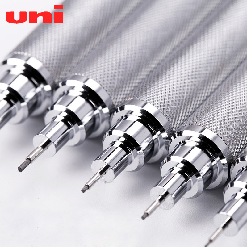 

Japan Uni Metal Mechanical Pencil lapiceros 0.3/0.4/0.5/0.7/0.9MM Retractable Tip Low Gravity Center Drawing Sketch Stationary