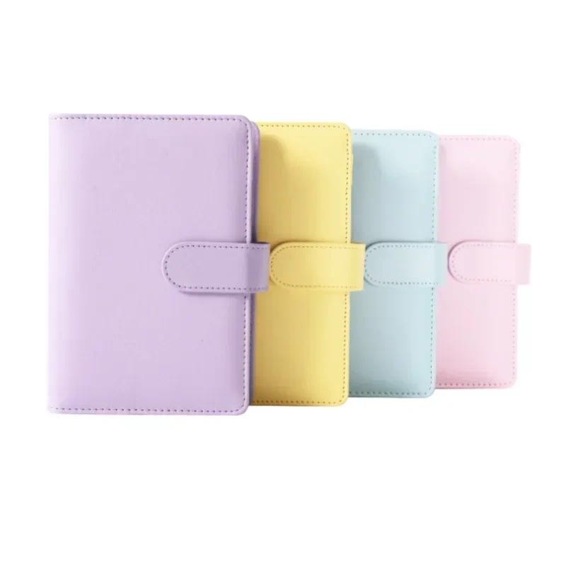 

New PU Leather A5 Journal Binder Cute Binder Photocards Cover Loose-leaf Collection Book Photo Cards Album Storage Stationery