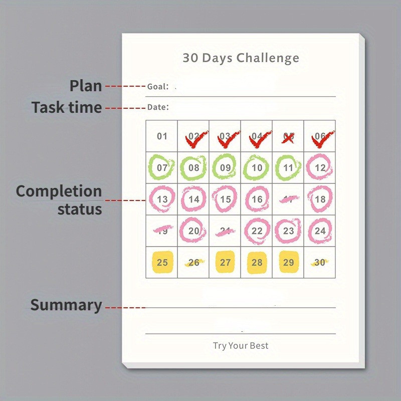 

Self-adhesive Memo Pad Notes Daily To Do List Monthly Planner Notepad TO DO List Pads Time Management School Stationery Supplies