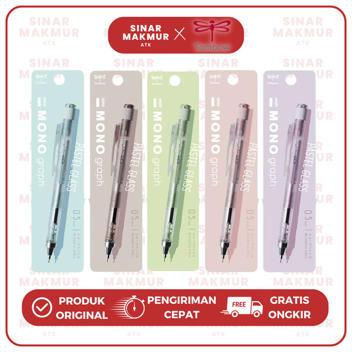 

Pensil Mekanik/Mechanical Pencil/Shaker Pencil Mono Graph Pastel Glass 0.5mm DPA-149 Mono Tombow (Pcs)