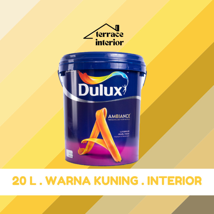 Cat Tembok Dulux Ambiance Interior 20L Kuning Yellow Gloss
