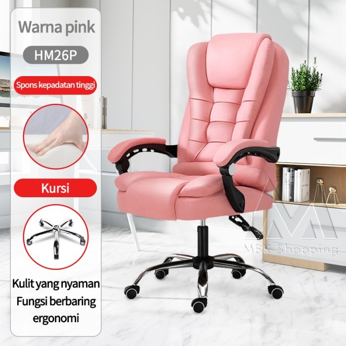 TerlarisMBK KURSI KANTOR KURSI KERJA DIREKTUR KURSI GAMING - pinkPromo