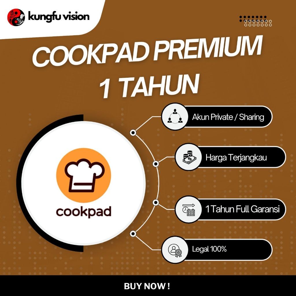 PROMO COOKPAD PREMIUM 1 TAHUN TERMURAH GARANSI