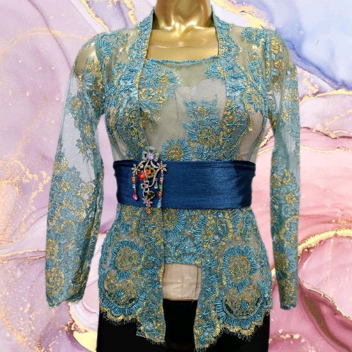 Kebaya saja , kebaya premium metalik full payet depan lengan pendek sangat cocok untuk pesta , acara