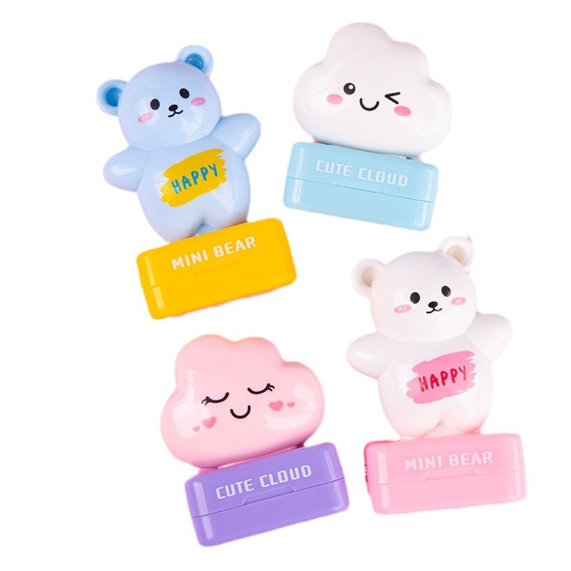 

Custom Cartoon Bear Name Stamp - Waterproof, Washable & Non-Fading - Perfect for Youngsters' Clothing & Gifts