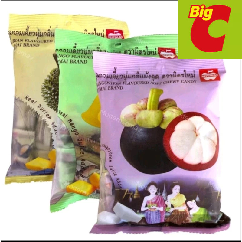 

(HALAL)SOFT CHEWY CANDY MITMAI BRAND 110G(permen thailand)