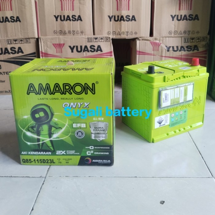 Aki Mobil Mazda Biante CX2 CX3 CX5 SkyActiv IStop AMARON Q85 115D23L Aki Kering 70Ah