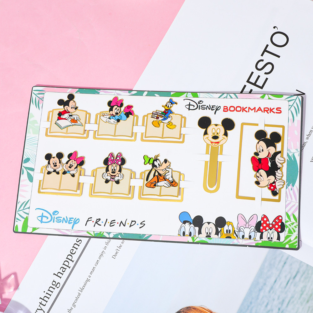 

Mickey Minnie Bookmark Set Young Adult Book Page Locator Study Stationery Teacher Appreciation Gift Office Stationery