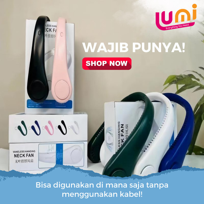 Neck Fan Kipas Angin Leher Adem Premium Keren