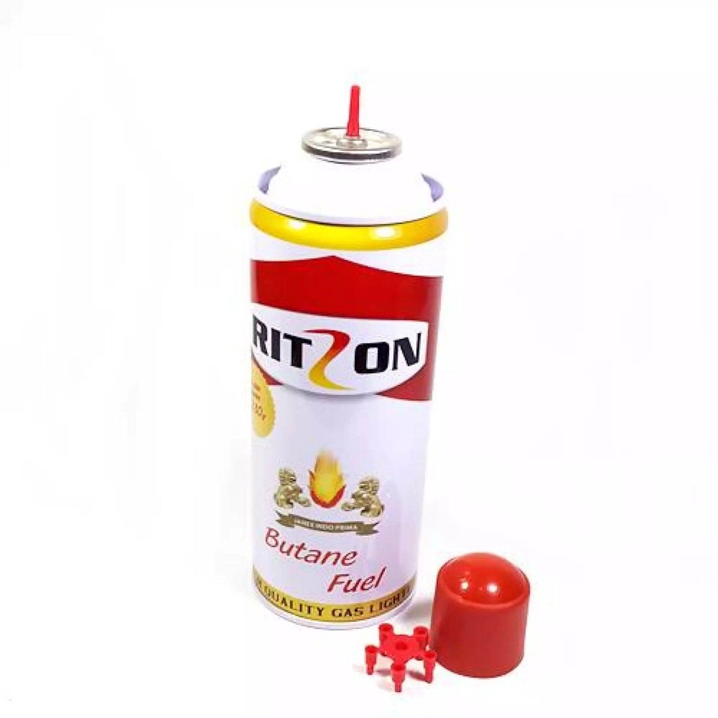 Gas Butane Isi Ulang Korek Ritzon 230gr/Gas Isi Ulang Korek