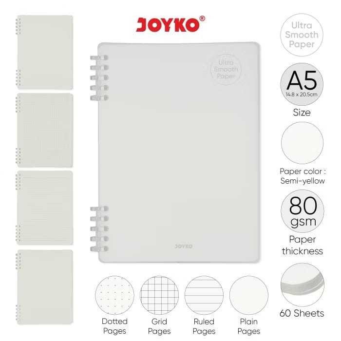 

Notebook Diary Agenda Buku Catatan Joyko NB-739 Ultra Smooth Paper A5