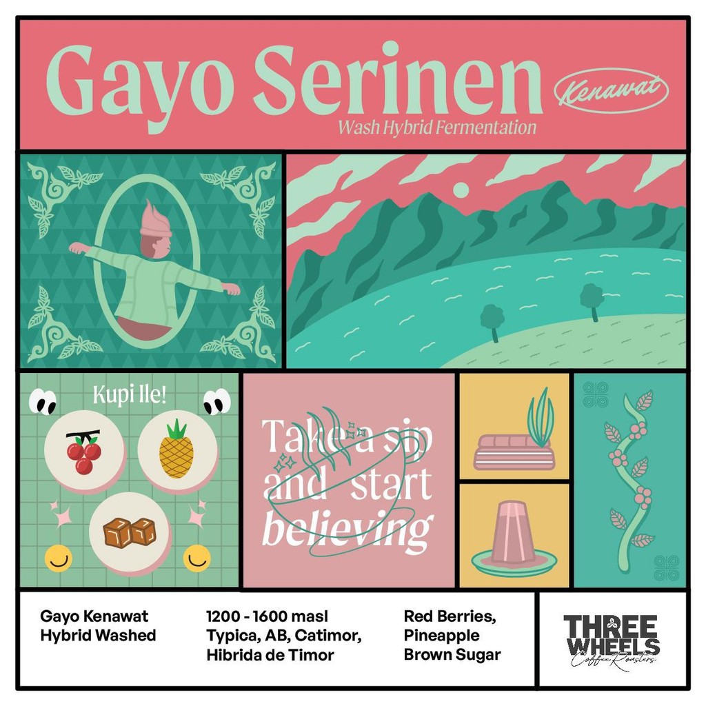 

Kopi Arabika Gayo Serinen Hybrid Washed