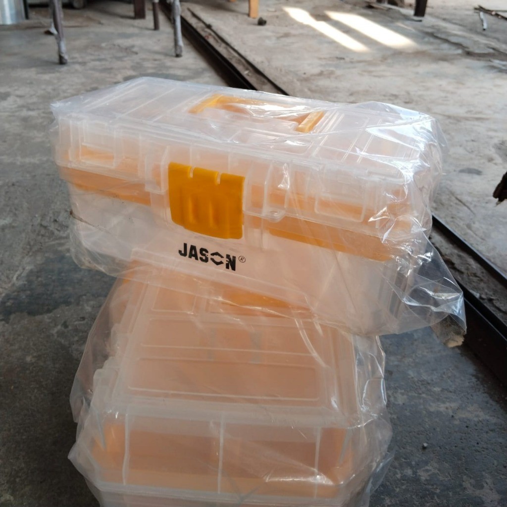 BOX tool Plastik Transparan JASON/box perkakas/Kotak Peralatan Besar dan Kecil/Kotak wadah Pancingan