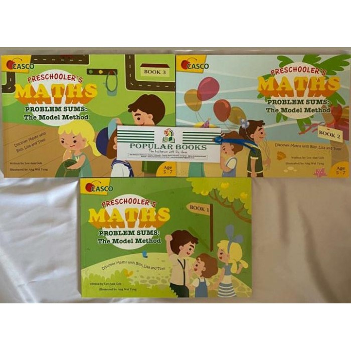 

Preschooler's Maths Problem Sums Set Book 1-3 : the Model Method