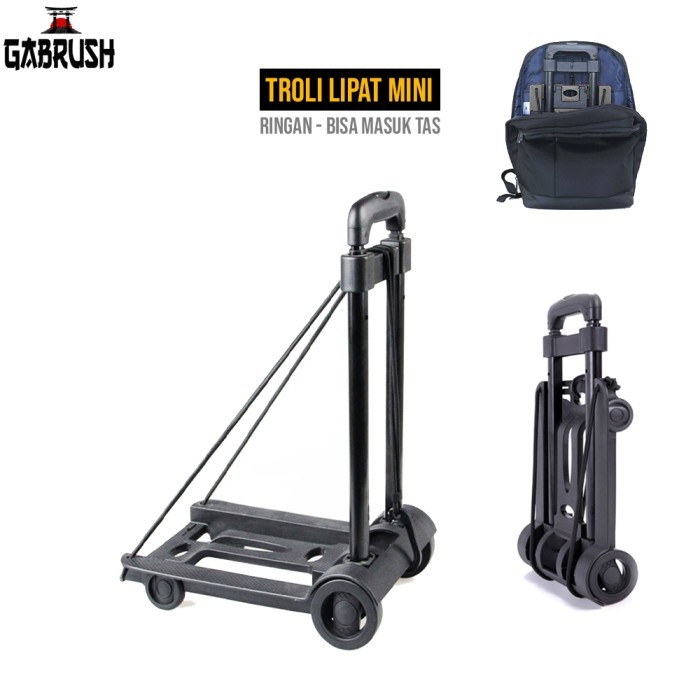 

Troli Barang Lipat Serbaguna Foldable Trolley Laundry Galon Air