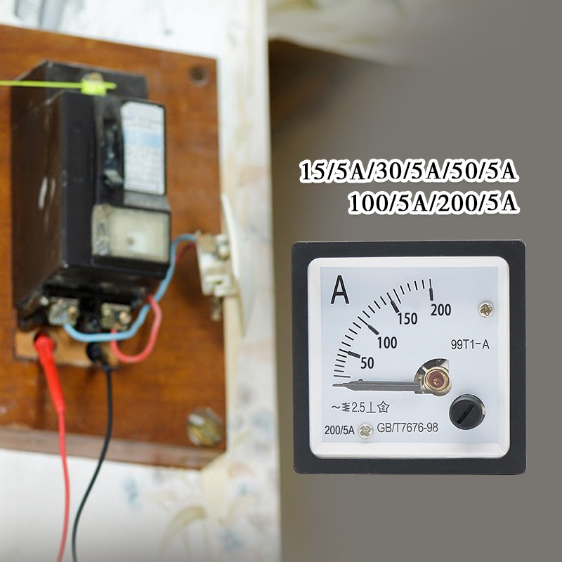 Fort Ampere Meter Panel Meter Via CT 5A Analog 99T1-A