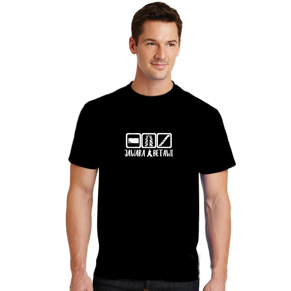 [COD] T-Shirt Kaos Baju skena cowok 2025 Jawara Betawi slim fit Unisex Modis Cotton