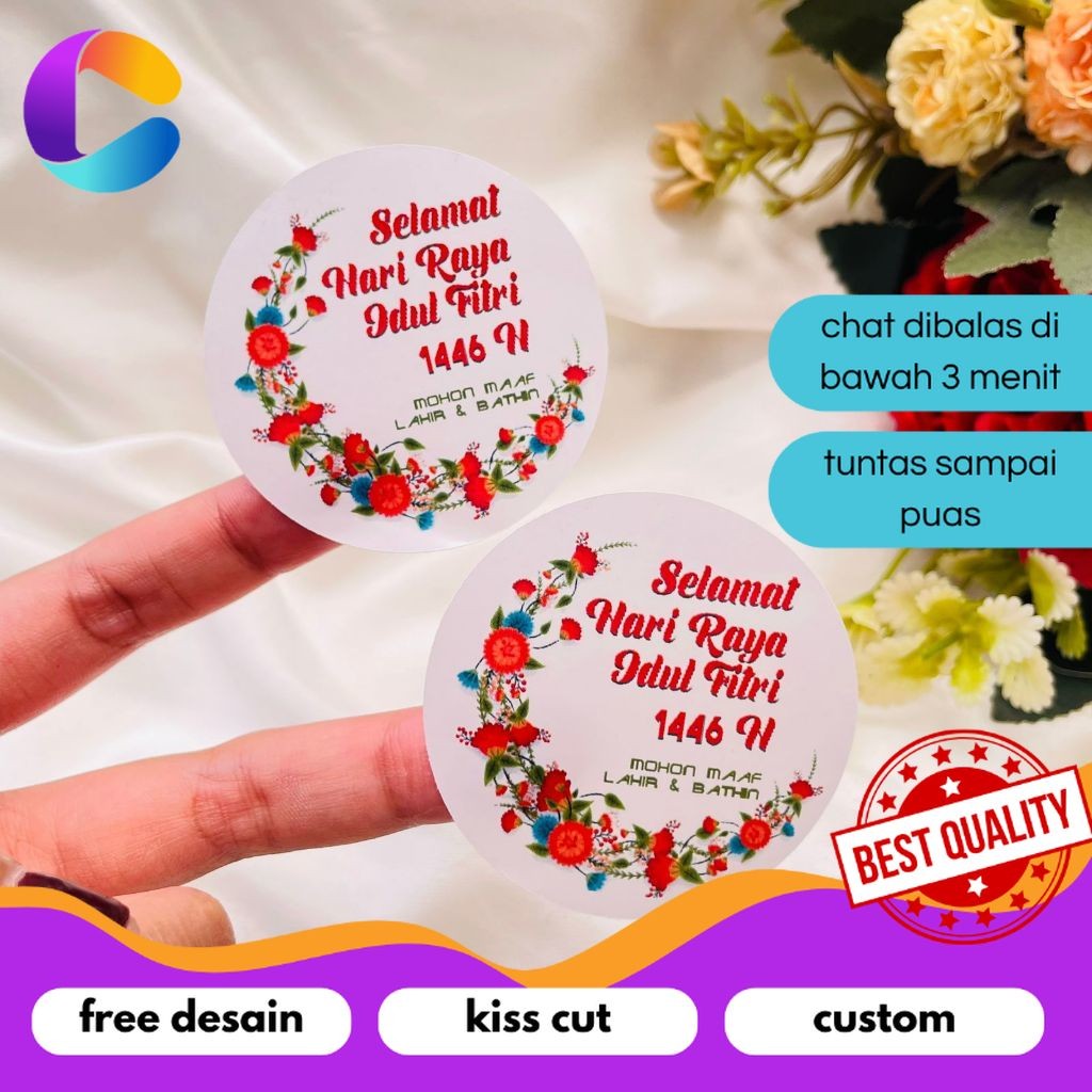 

Cetak INC 9-15 Sticker Toples Hampers Ramadhan Sticker Label Selamat Hari Raya Idul Fitri Bandung