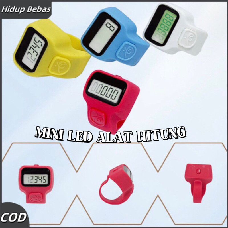 Cincin Tasbih Digital Mini LED Alat Penghitung Dzikir Cincin Tasbih Digital Mini Led Alat Hitung Dzi