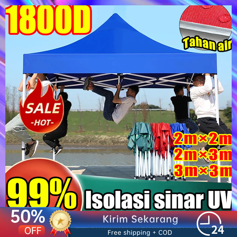 tenda lipat 3x3 1800D Isolasi UV 99% tenda lipat tenda lipat 2x2 tenda lipat 2x3 Tenda Jualan Pamera