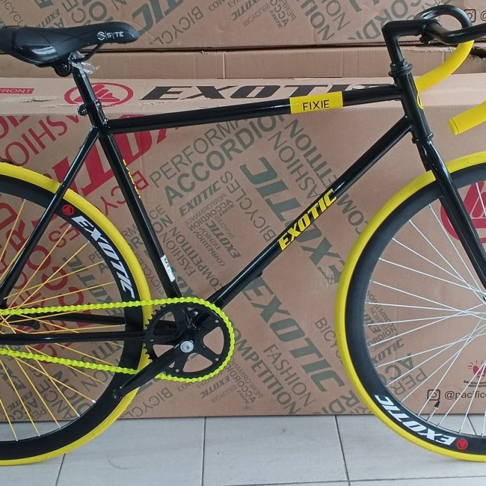 SEPEDA FIXIE 700C EXOTIC 2708 GR TORPEDO FIXED GEAR - Hitam