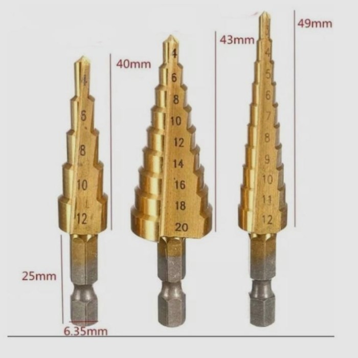 mata bor bison d60700 multi step drill bit kulglo 7845ah - GROSIR TEKNIK SURABAYA