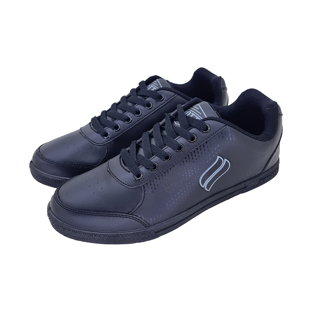 SEPATU FINOTTI CLASSIC 02 / SEPATU SEKOLAH PRIA WANITA / Sneakers Remaja Tali Hitam Polos