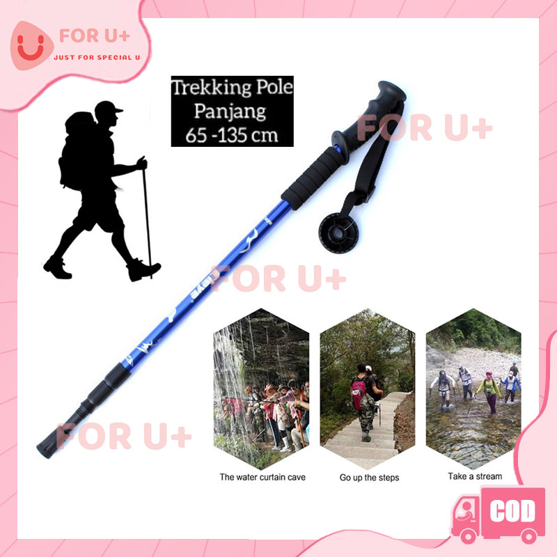 Trekking Pole / Tracking Pole Lurus / Tongkat Hiking Trekking Pole
