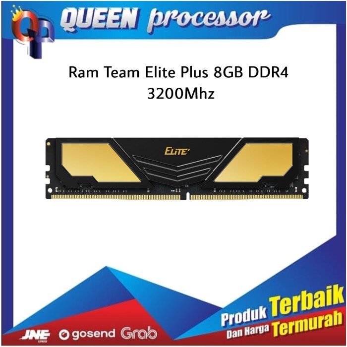 Team Elite Plus Black 8GB DDR4 3200Mhz